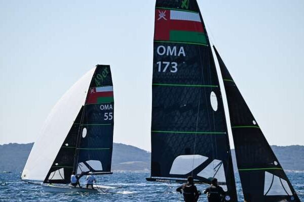 Oman Sail 49er team