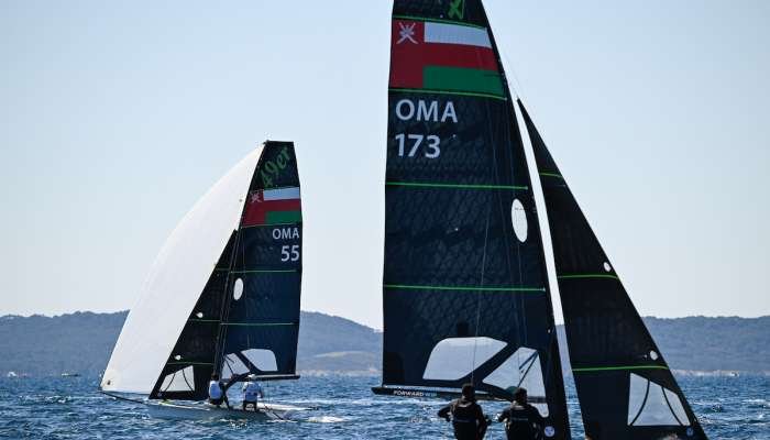 Oman Sail 49er team