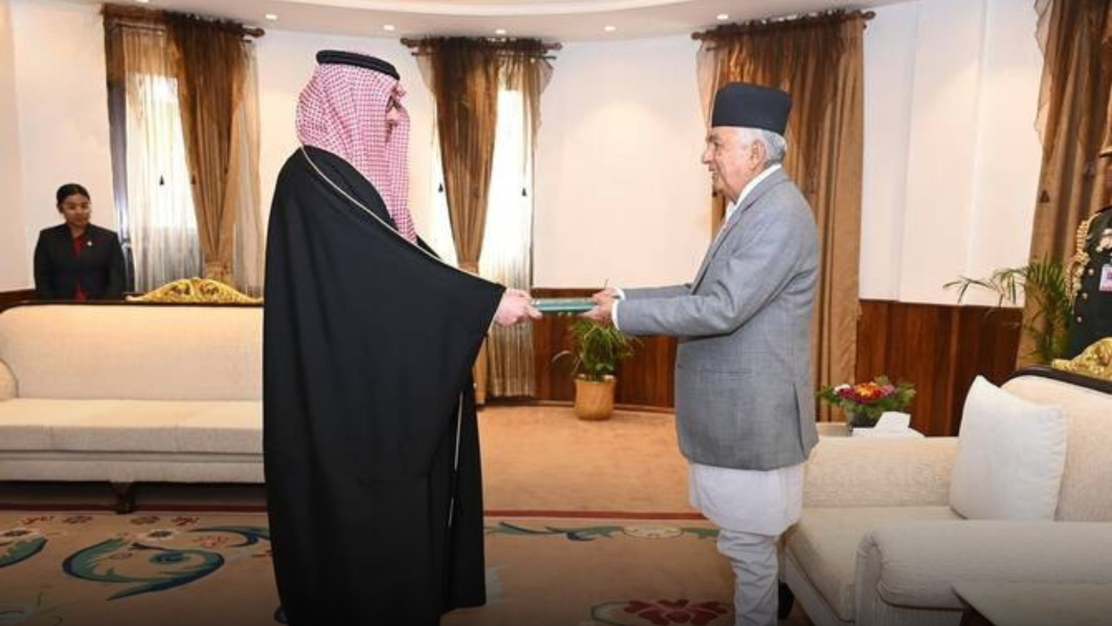 Saudi Ambassador Presents Credentials to Nepalese President