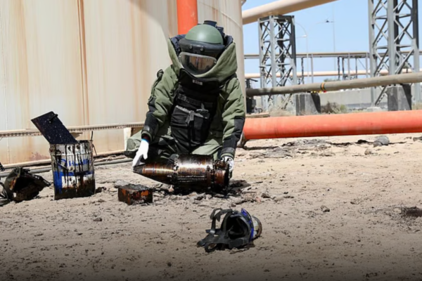 Kuwait destroys drone warhead remnants from fuel tank