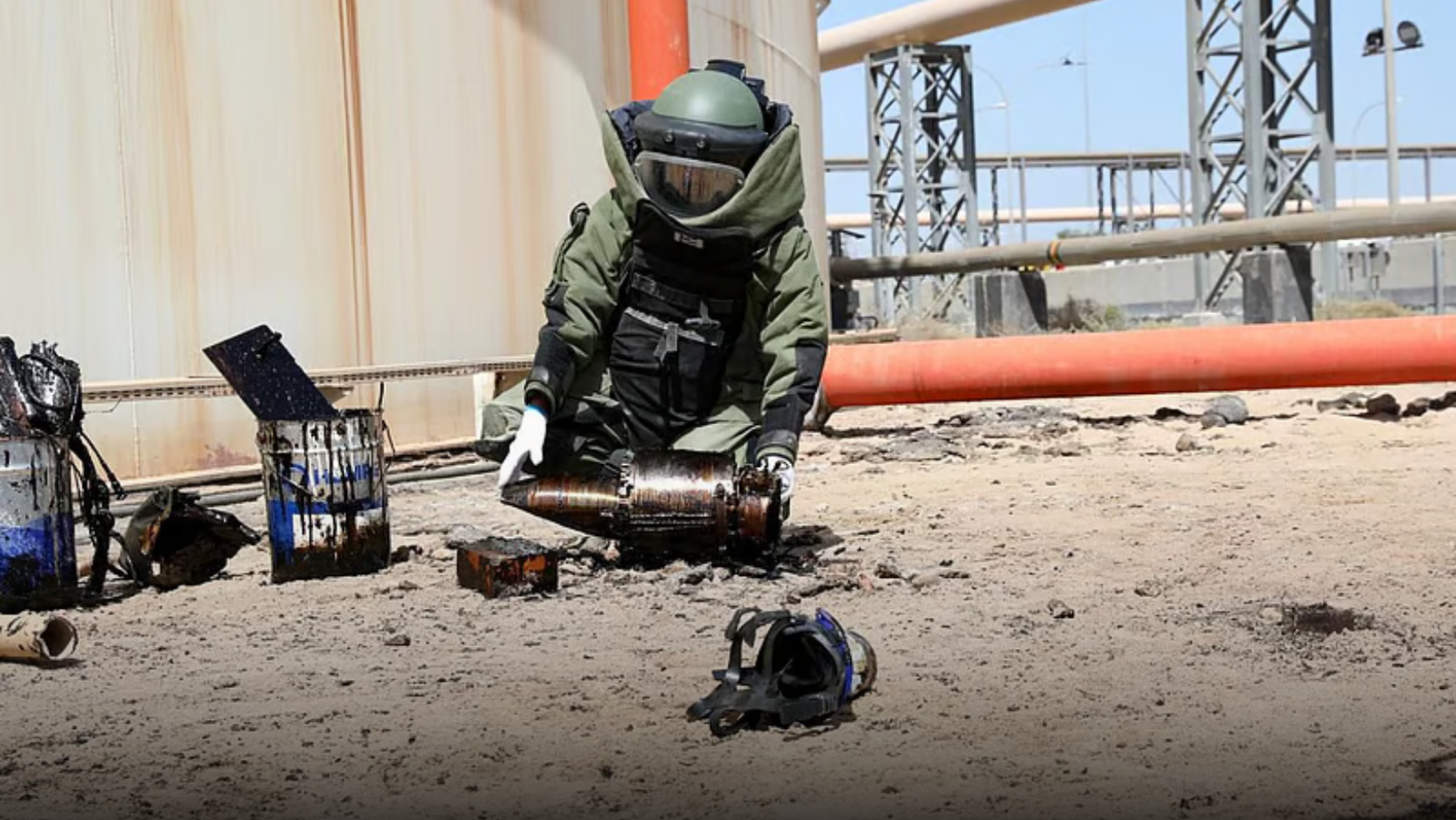 Kuwait destroys drone warhead remnants from fuel tank