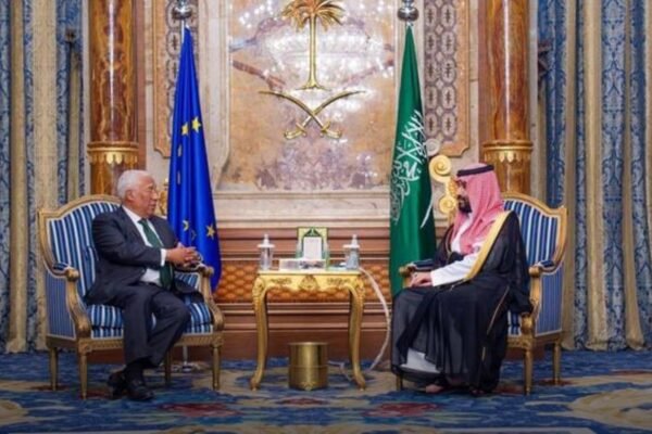 Saudi crown prince meets EU Council president talks