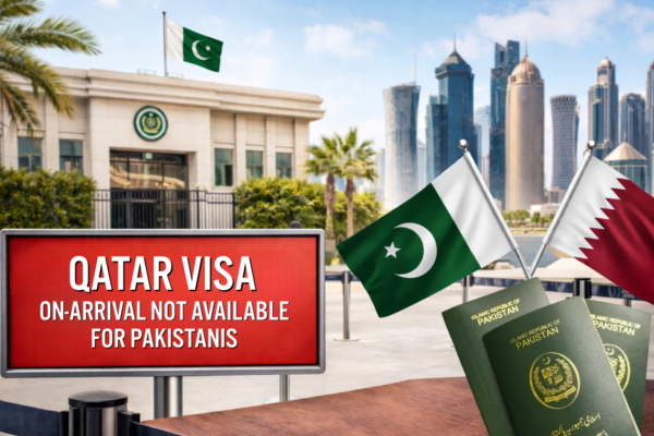 Qatar visa-on-arrival not available for Pakistanis