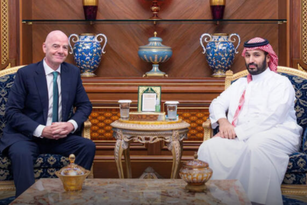 Saudi crown prince meets FIFA chief