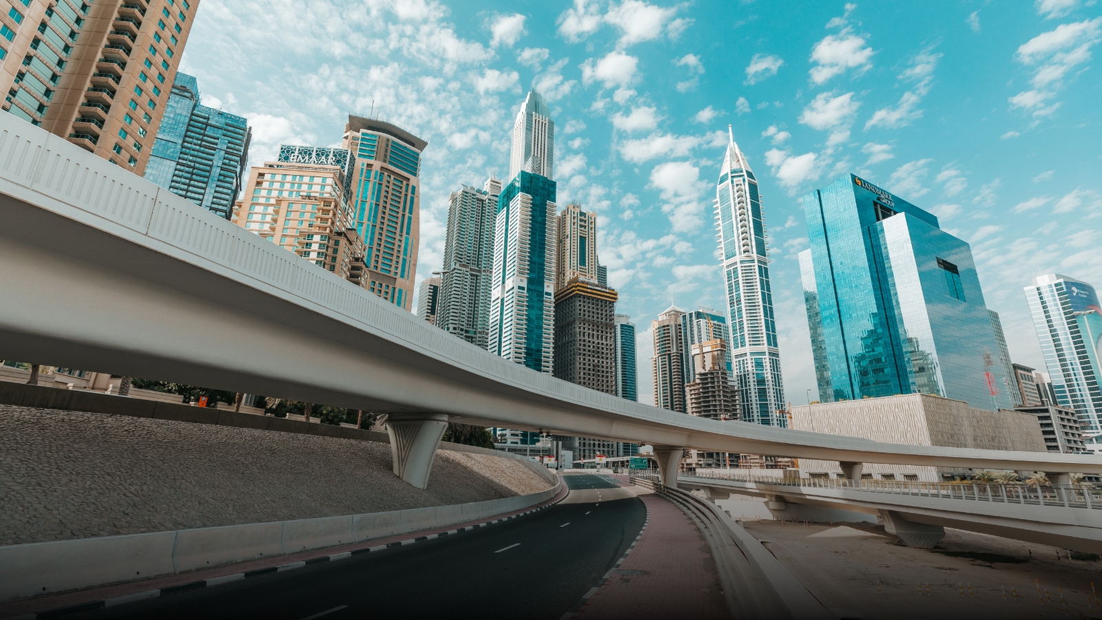 Aerial Interception Debris Falls on Dubai Marina Tower