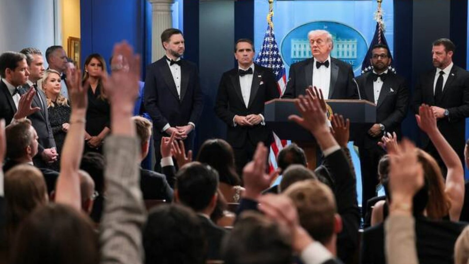 Trump says shooting won’t deter Iran war push