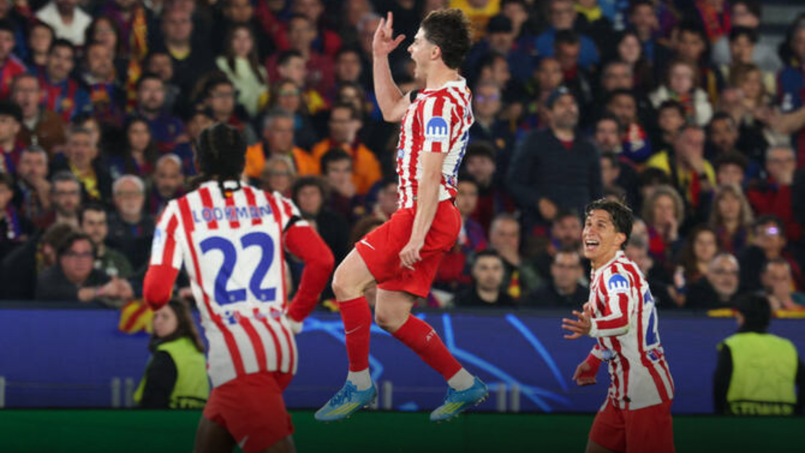 Atletico beats 10-man Barcelona 2-0 in Champions League