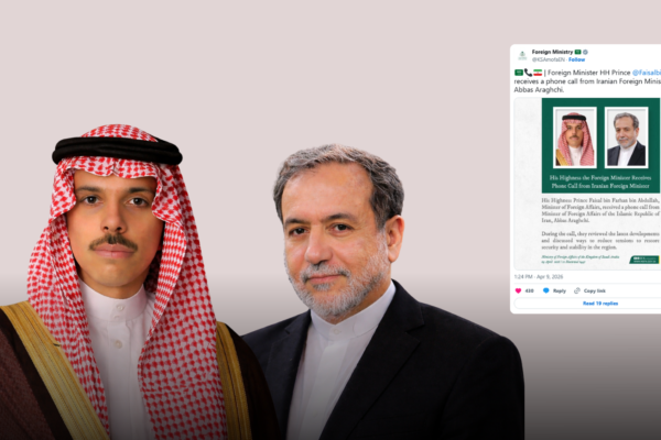 Saudi Iranian FMs hold first call since war start